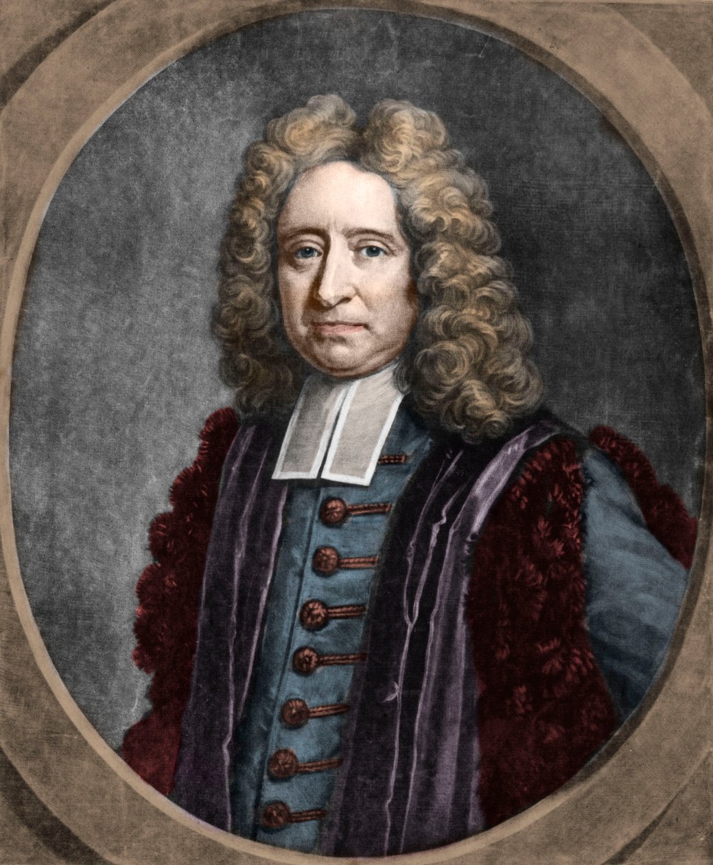 Edmond Halley (1656-1742) İngiliz astronom portresi by French School