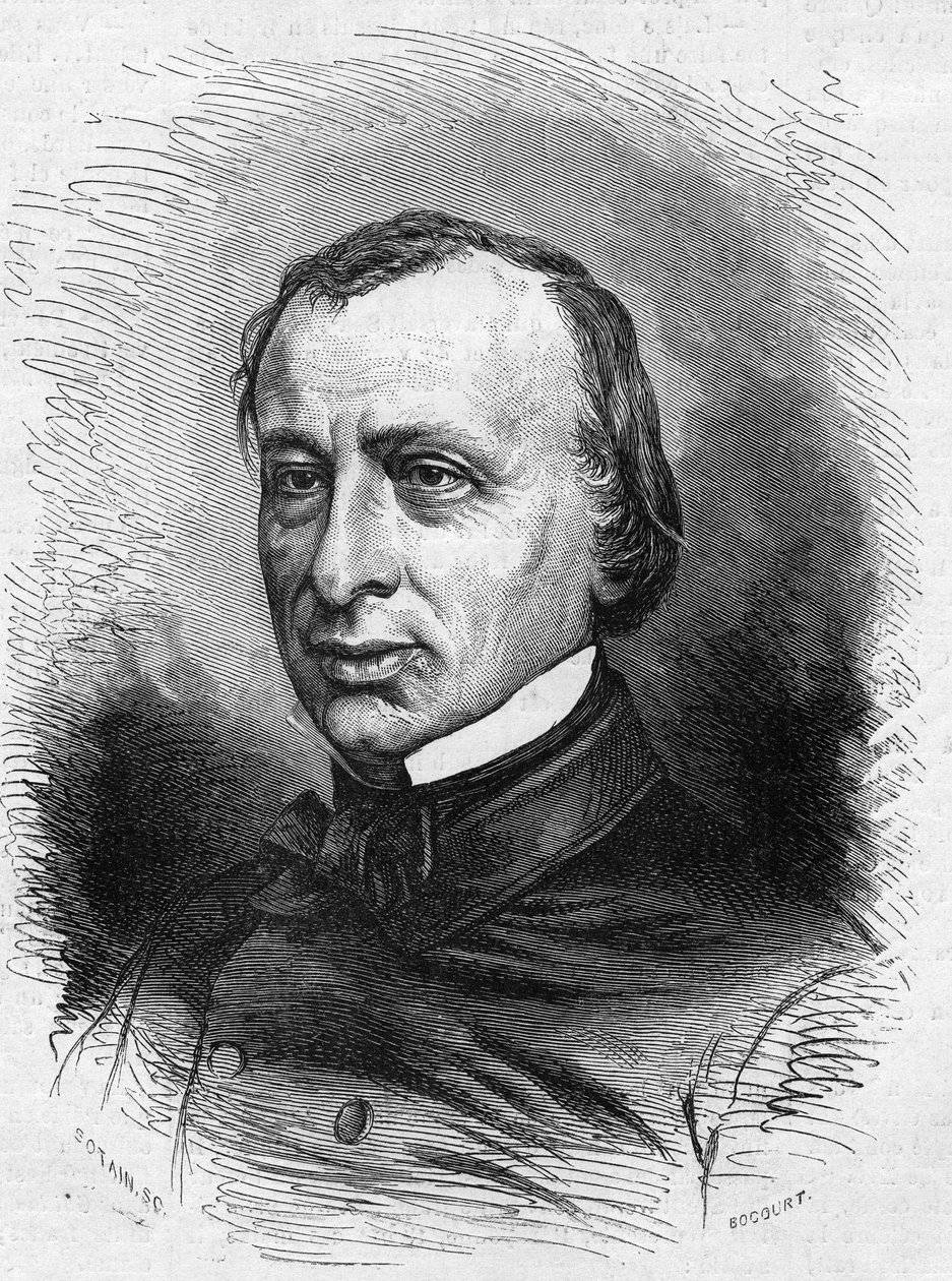 Edouard Lefevre de Laboulaye (1811-1883), Fransız avukat ve politikacı portresi. 25 Haziran tarihli “” The Illustrated World” n°689