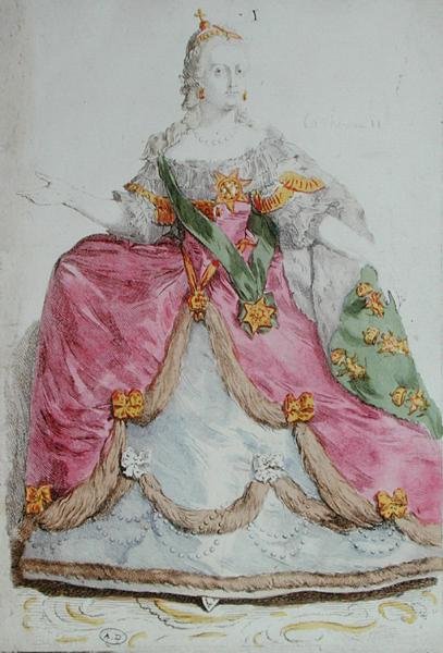 İmparatoriçe Catherine II (1729-96) Rusya
