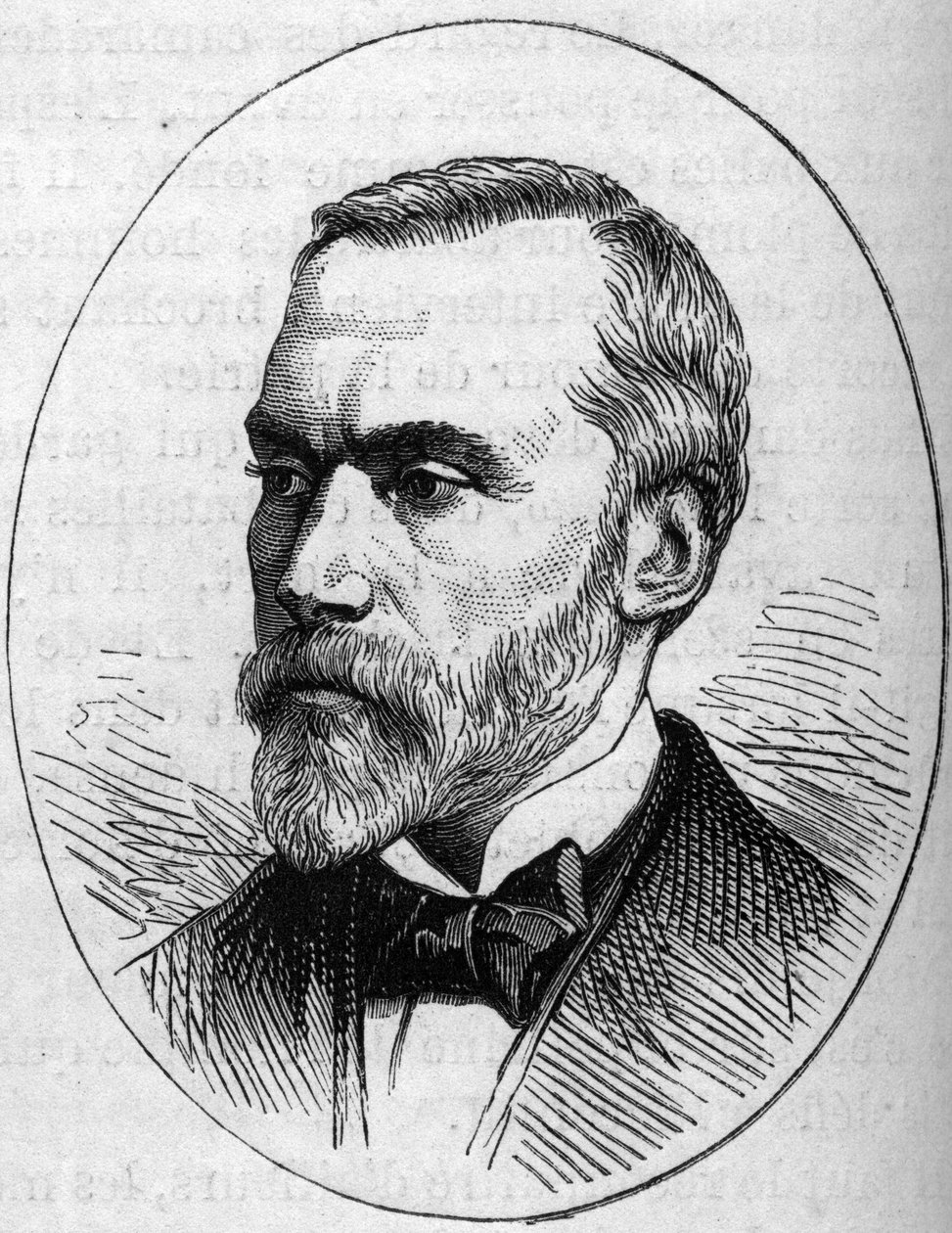 Eugene Guillaume (1822-1905), Fransız heykeltıraş portresi. 2 Mayıs 1874 tarihli “Le Monde Illustré” n°890