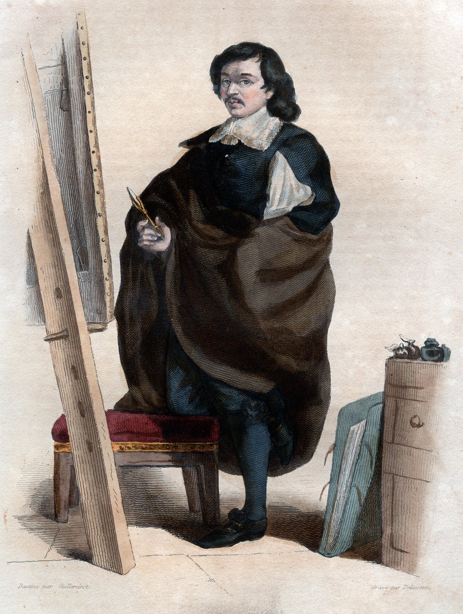 Eustache Le Sueur veya Lesueur (1617-1655), Fransız ressam portresi. by French School