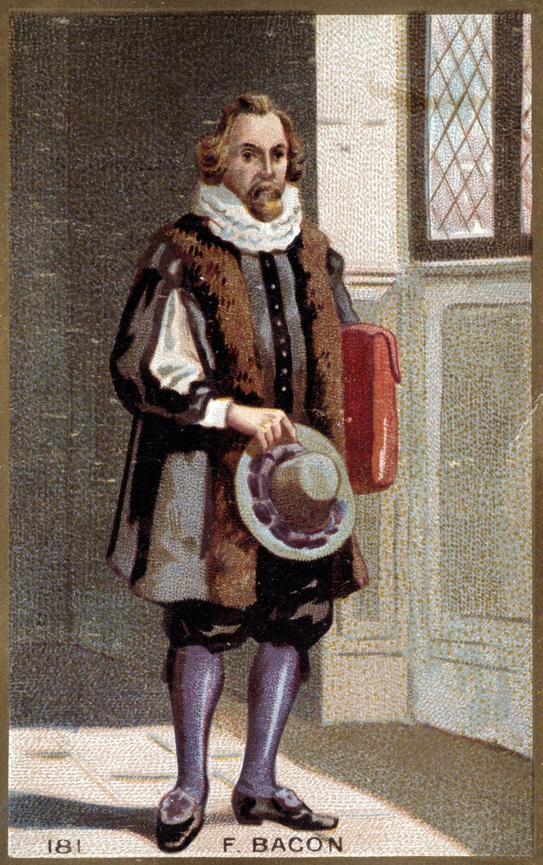 Francis Bacon (1561-1626), İngiliz devlet adamı ve filozofun portresi. by French School