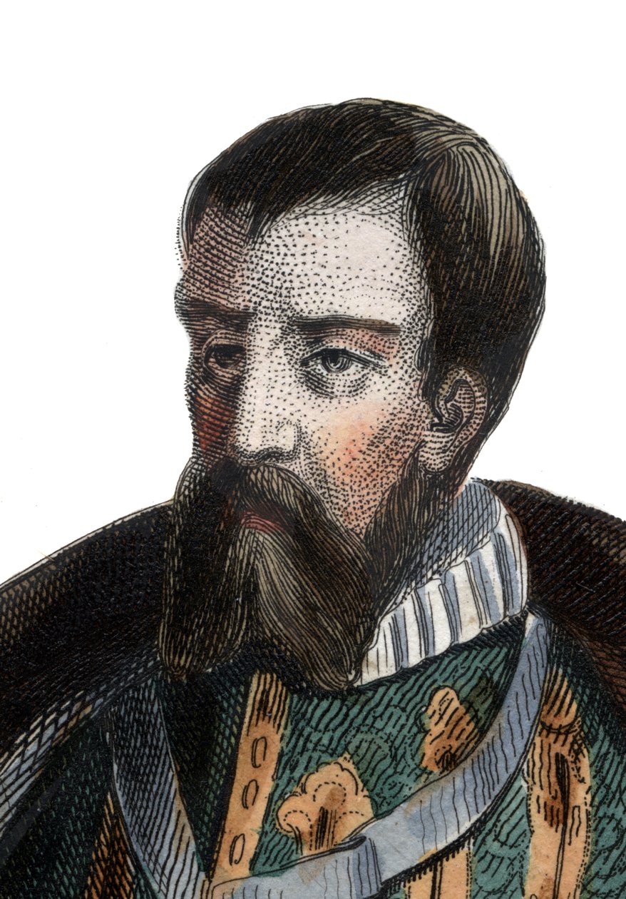 Francois I de Lorraine (1519-1563), Guise Dükü, Aumale Dükü, Fransız askeri ve politikacının portresi. by French School