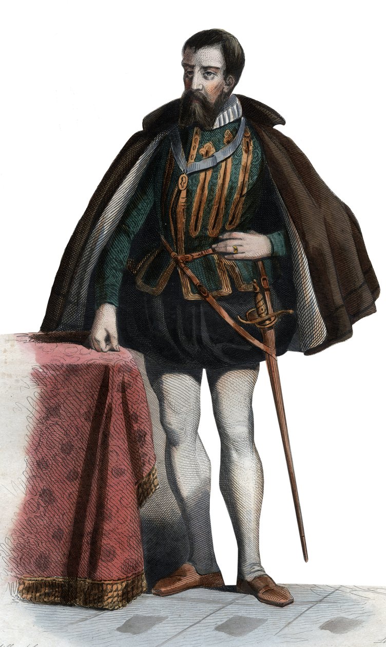 Francois I de Lorraine (1519-1563), Guise Dükü, Aumale Dükü, Fransız askeri ve politikacının portresi. by French School