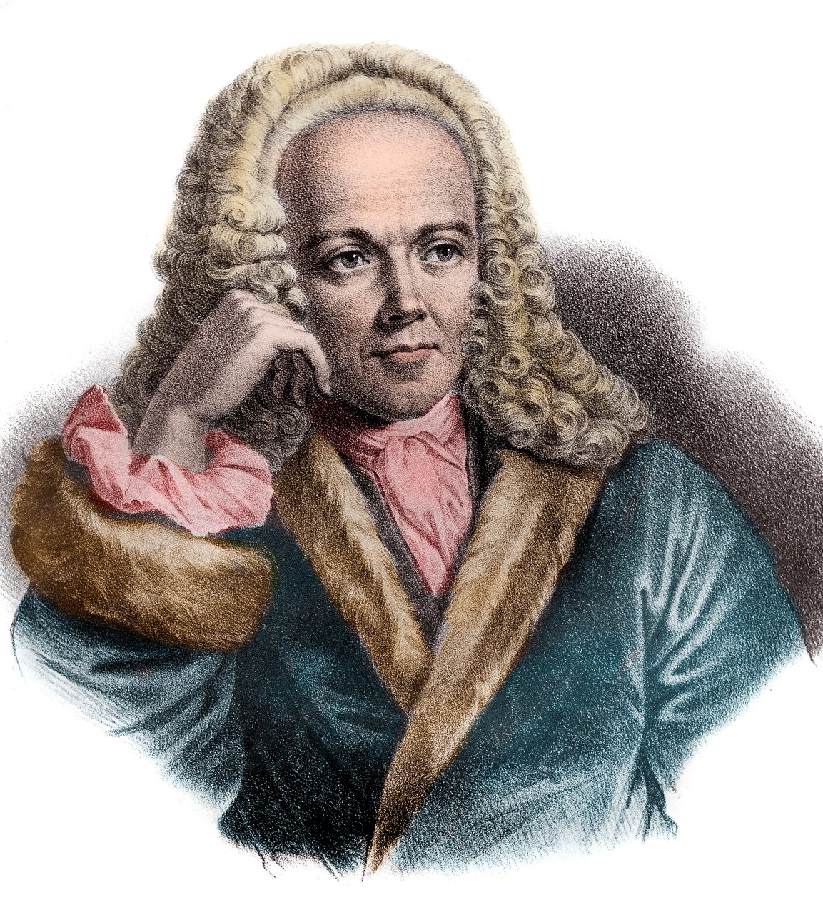François Quesnay (1694-1774) Fransız doktor ve ekonomist portresi by French School