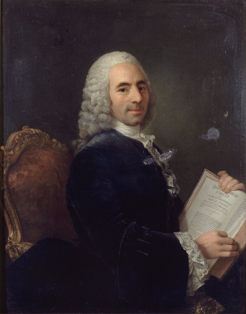 François Quesnay'in (1694-1774) portresi, Louis XV'in doktoru ve fizyokrat, 1743'ten sonra (tuval üzerine yağlıboya) by French School