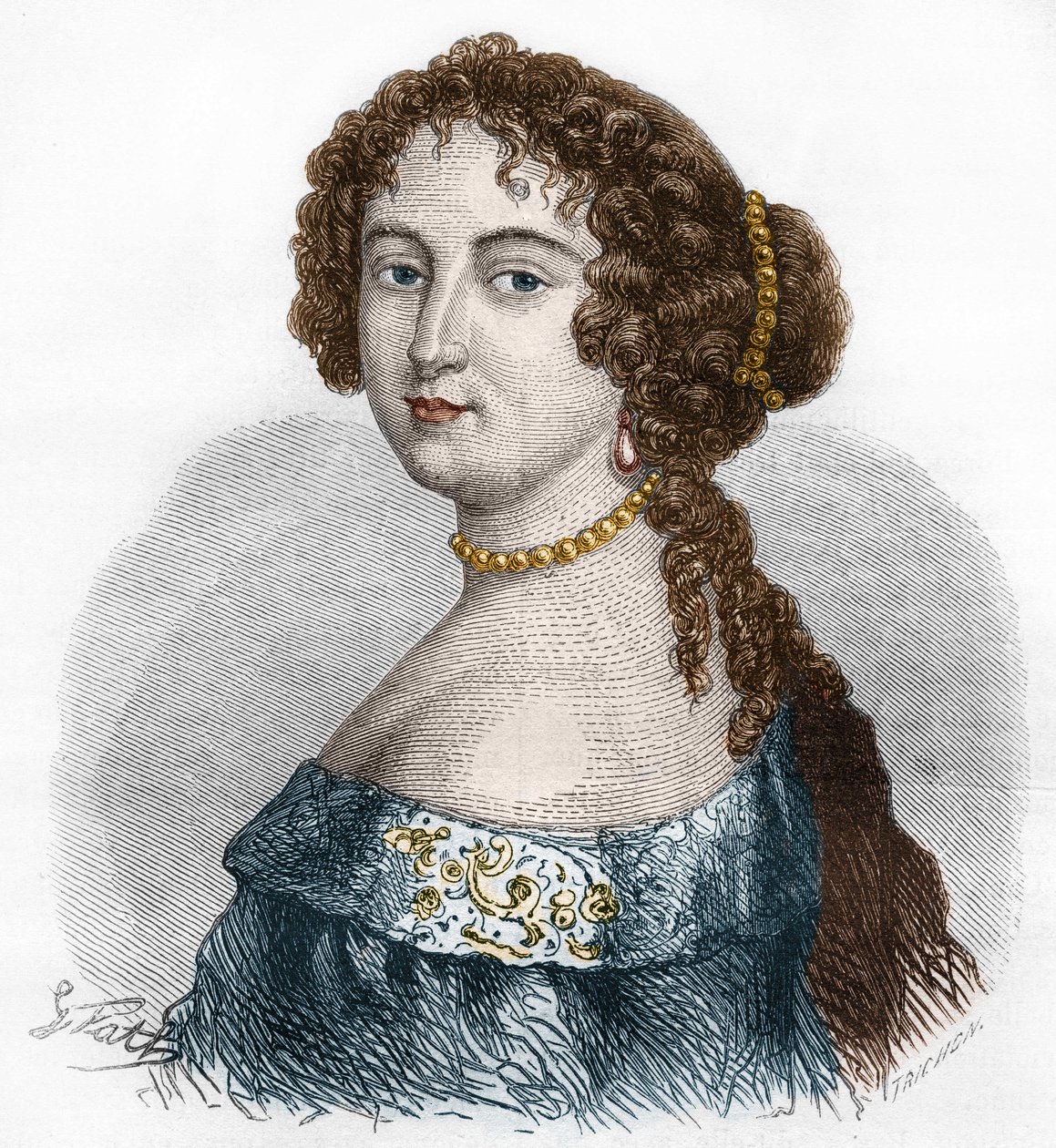 Rochechouart Mortemart, Marquise de Montespan (veya Madame de Montespan) (1640-1707) tarafından Francoise Athenais