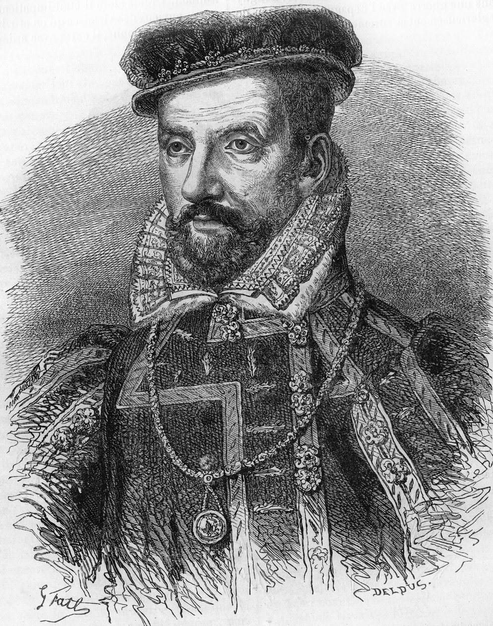 Amiral de Coligny (1519-1572) olarak bilinen Gaspard de Coligny