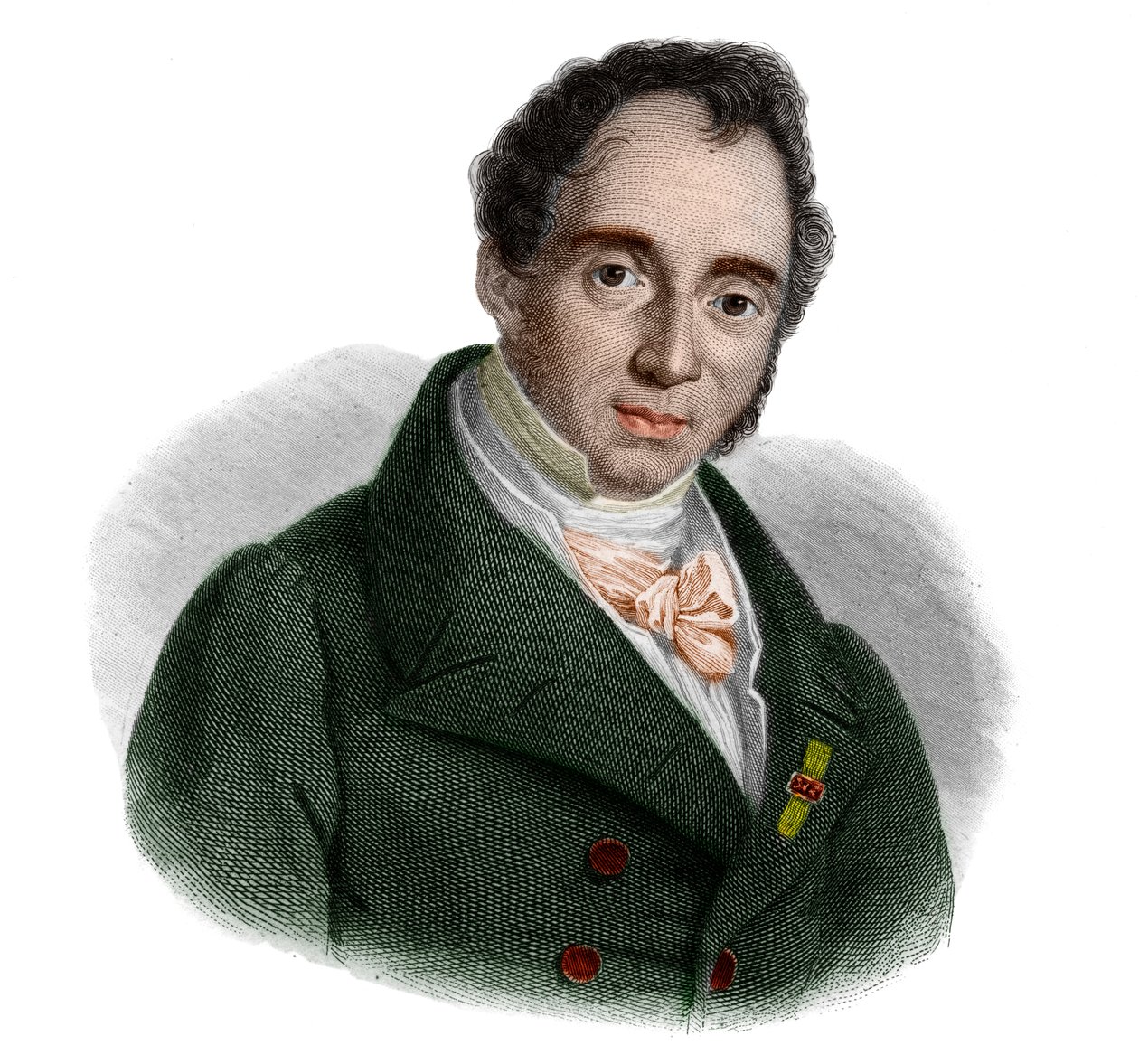Gaudenzio de Pagave (1776-1833) İtalyan devlet adamının portresi. by French School