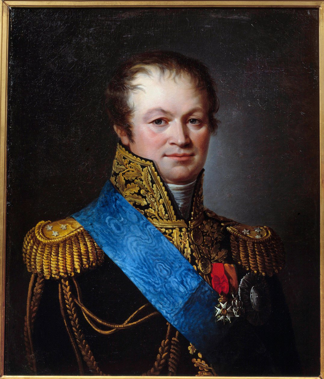 Fransız Okulu'ndan üç imparatorluk resmi ile General Henri François Marie Charpentier'in (1769-1831) portresi. 19. yüzyıl Paris, lejyon müzesi - Üç İmparatorluk Düzeni ile General Henri Francois Marie Charpentier'in (1769-1831) portresi by French School