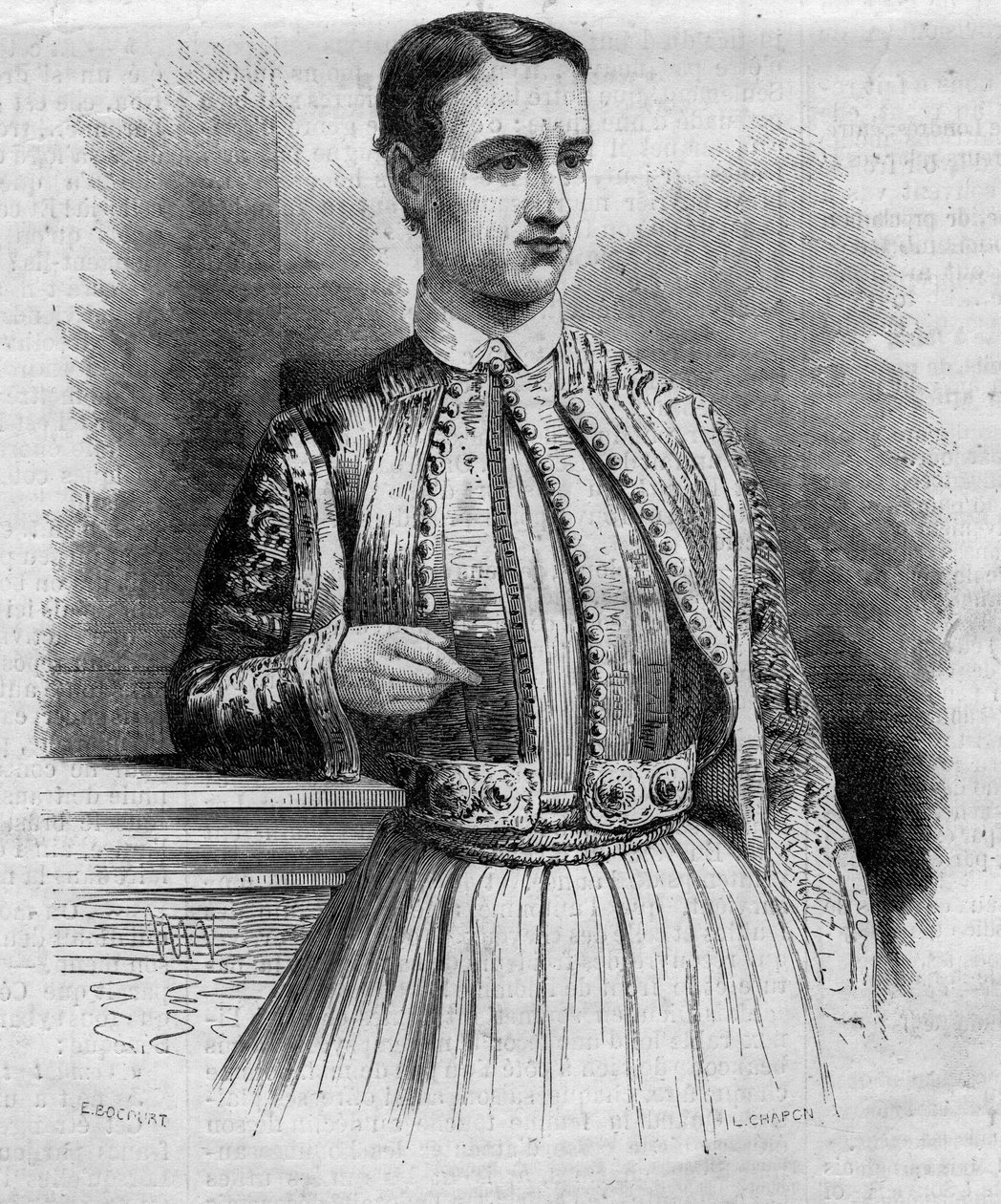 George I (Danimarka Georges) portresi (1845-1913), Yunanistan Kralı. Gravür “” The Illustrated World” n°340, 17 Ekim by French School