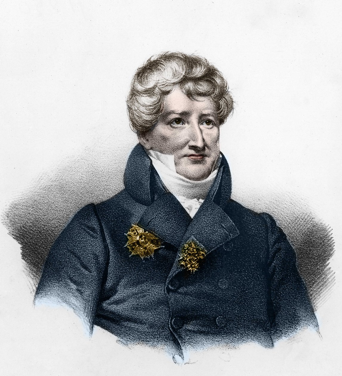 Georges Cuvier (1764-1832), Fransız paleontolog portresi. by French School