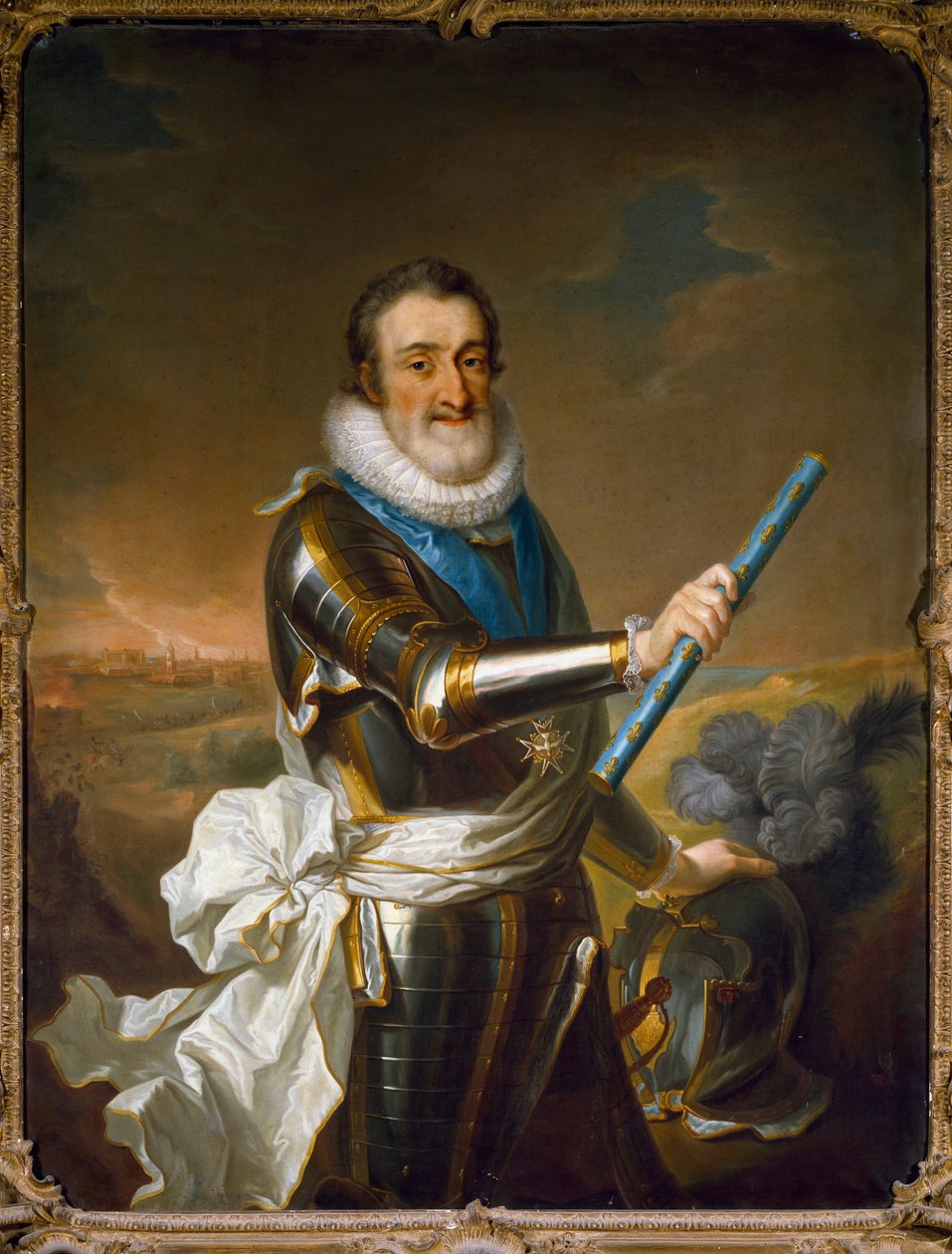 Zırhlı Fransa Kralı IV. Henry'nin portresi by French School