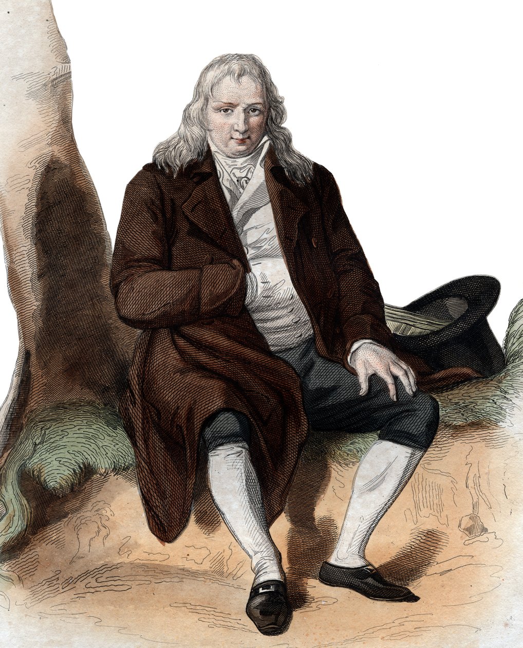 Jacques Henri Bernardin de Saint Pierre (1737-1814), Fransız yazar ve botanikçi portresi. by French School