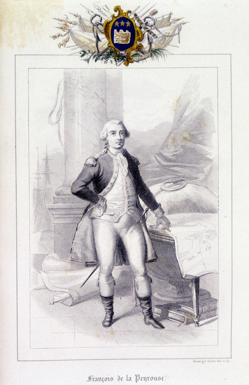 Jean-Francois Galaup'un Portresi, La Perouse Kontu (Jean Francois Laperouse by French School