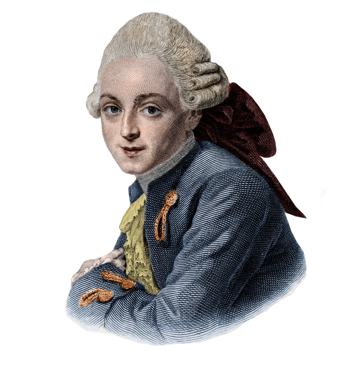 Jean-Louis Archange (1750-1832) Fransız mimarın portresi. by French School