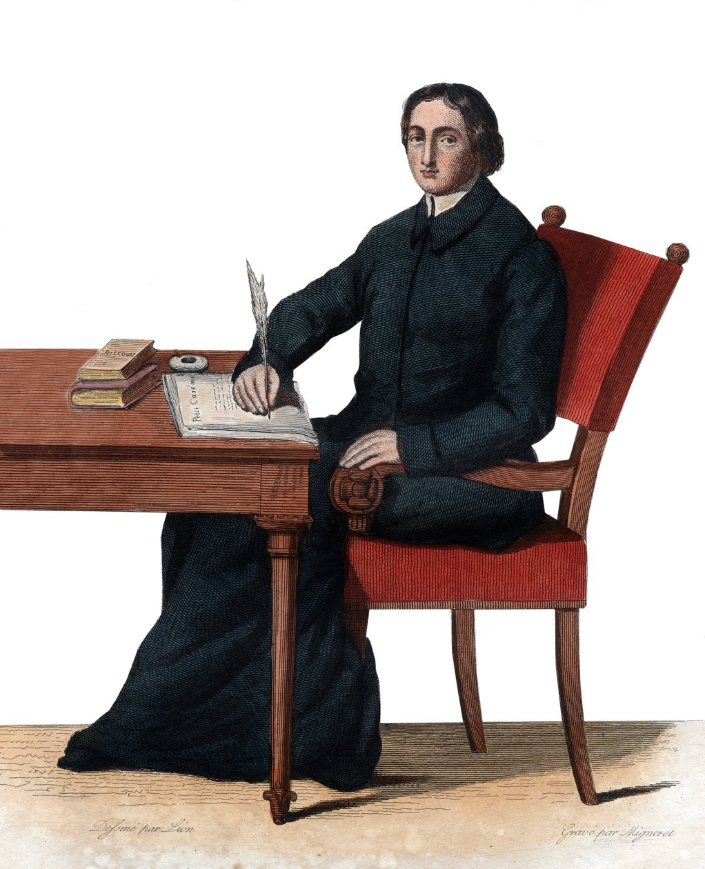 Jean Baptiste Massillon (1663-1742), Fransız Katolik piskopos ve vaiz, Clermont Piskoposu portresi. by French School
