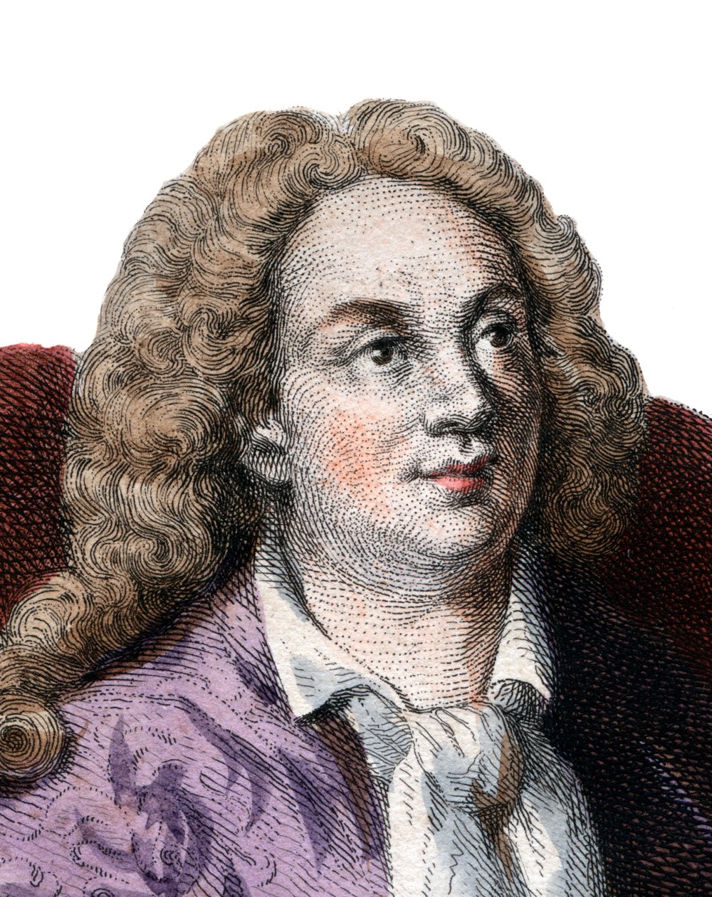Jean Baptiste Rousseau (1670-1741), Fransız şair portresi. by French School