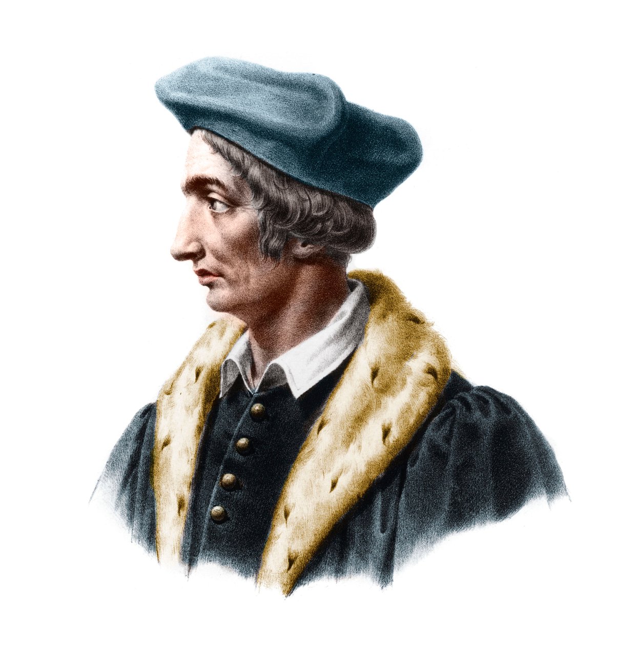 Jean Fernel (1497-1558), Fransız doktor, astronom ve matematikçi portresi. by French School