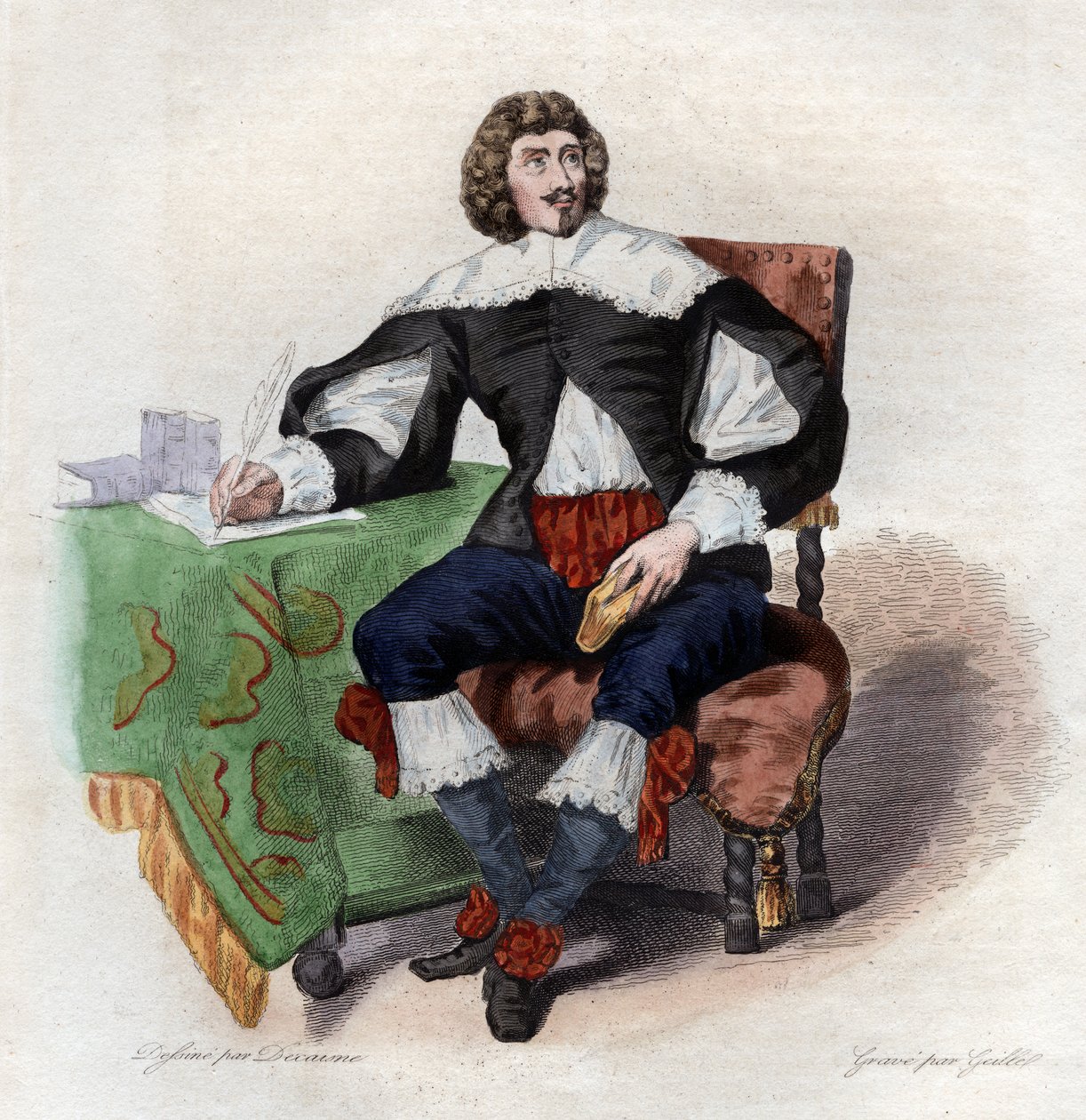Jean Louis Guez de Balzac (1597-1654), Fransız yazar. by French School