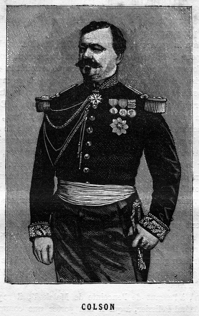 Joseph Emile Colson (1821-1870), Fransız generalin portresi. Gravür “Les Illustrations De L