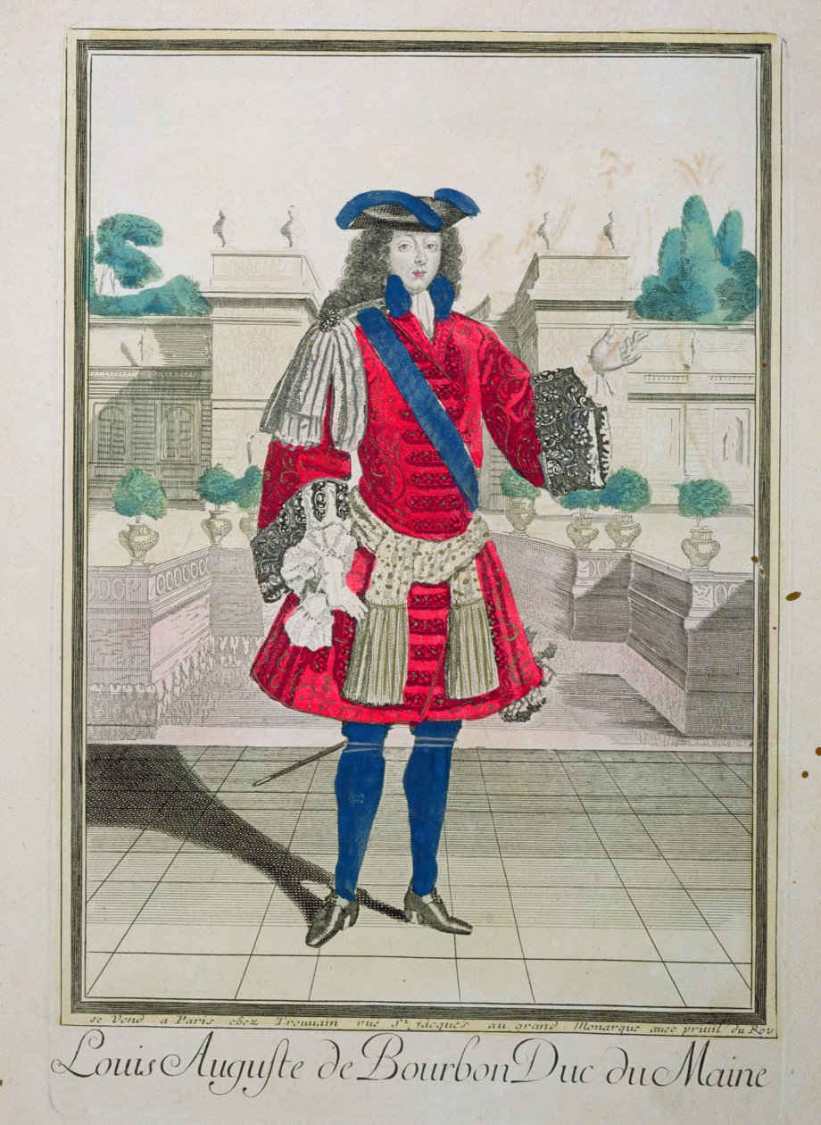 Louis Auguste de Bourbon (1670-1736) Maine Dükü portresi by French School