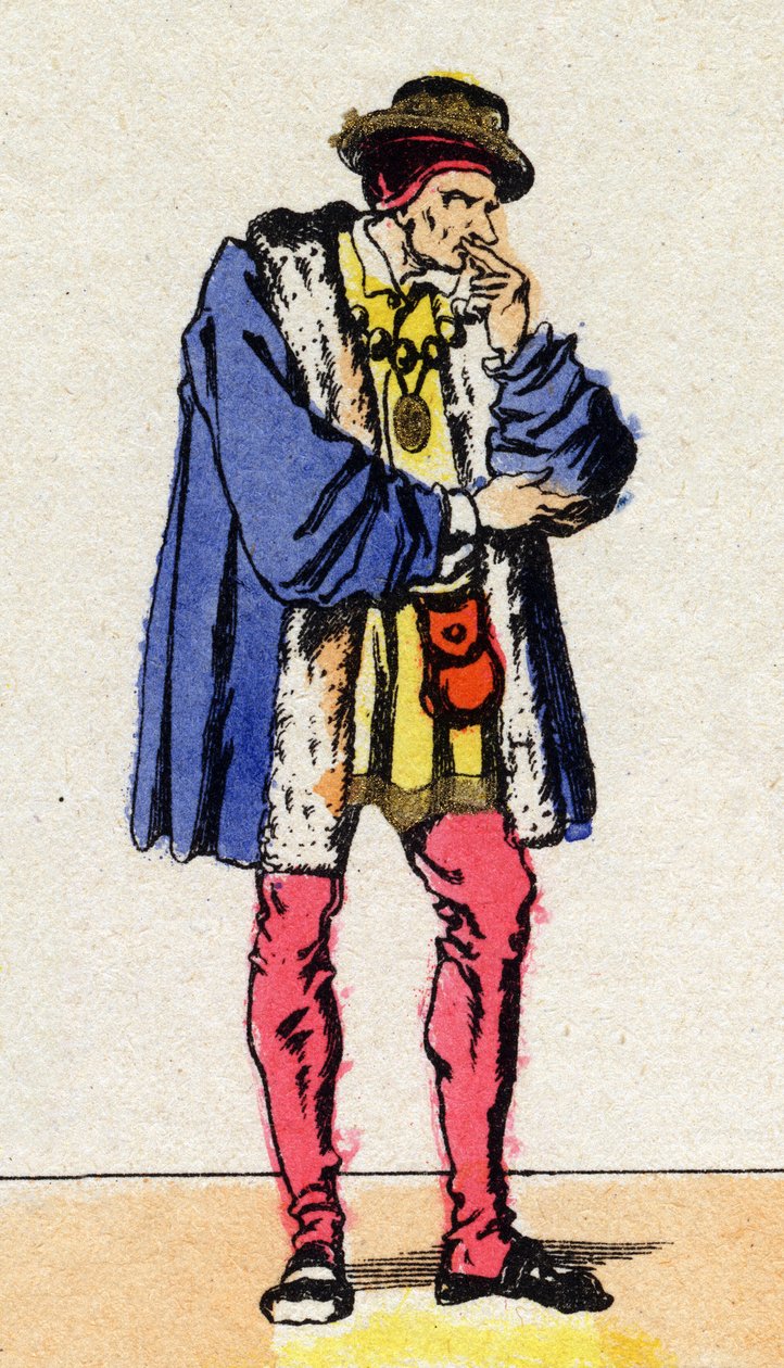 Fransa Kralı Louis XI (1423-1483) portresi. by French School
