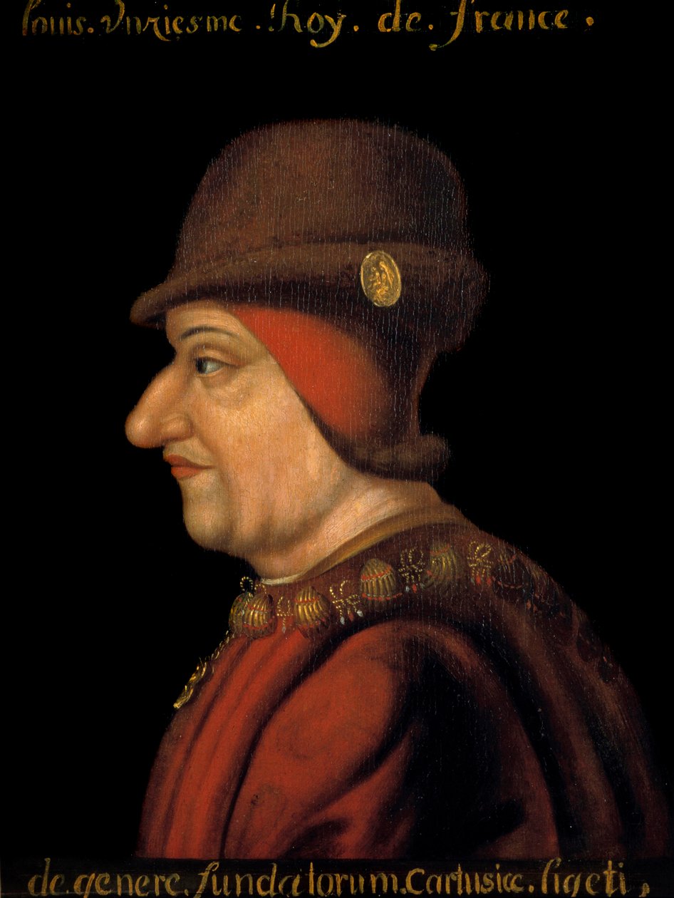 Fransa Kralı Louis XI (1423-1483) portresi. 17. yüzyılın Fransız okulu. by French School