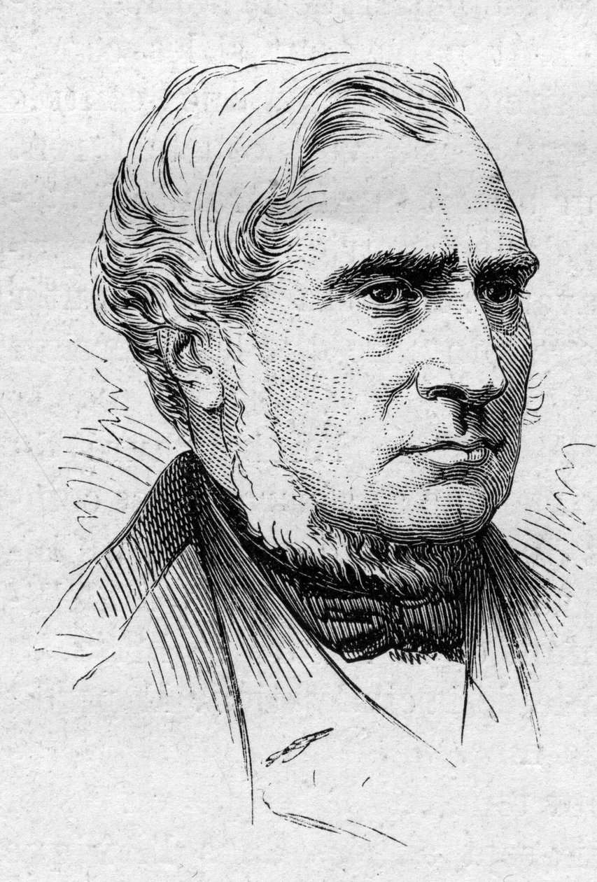 Louis de Carne (1804-1876), Fransız politikacı ve akademisyen portresi. 14 Mart 1874 tarihli “Le Monde Illustré” n°883