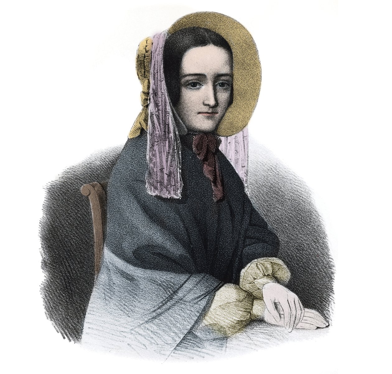 Marie Fortunee Capelle portresi, Marie Lafarge (Madame) (1816-1852) Fransız suçlu”” 19. yüzyıl gravürü by French School