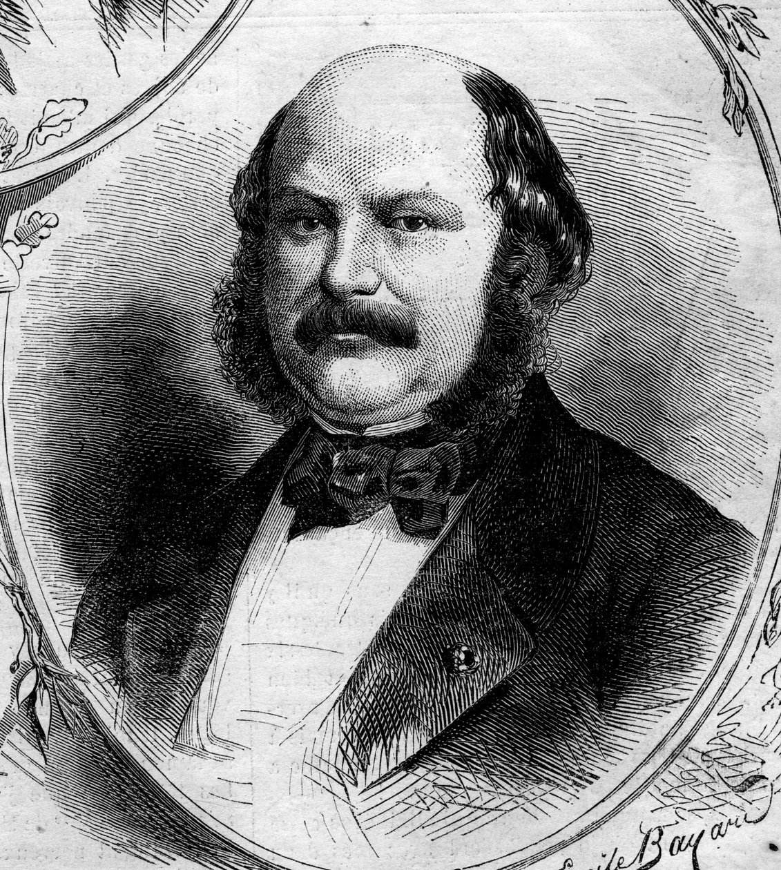 Maximilian Jules Marcus Koenigswarter (1817-1878), Fransız bankacı ve politikacı portresi. 19 Nisan 1862 tarihli “Le Monde Illustré”” n°262