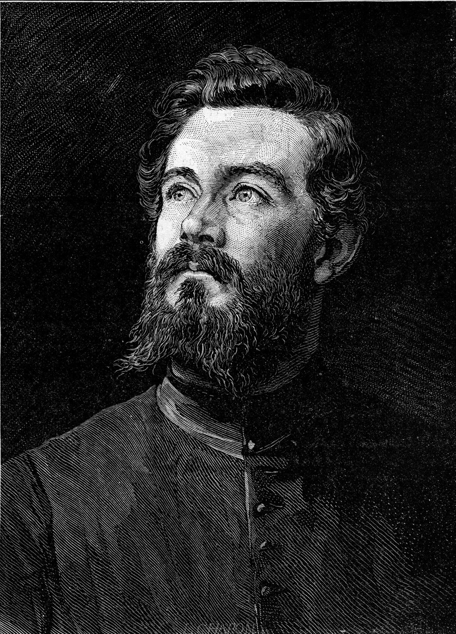 Michel Alexandre Debaize'nin (Abbe Debaize) (1845-1879), Fransız din adamı ve gezgin portresi. Gravür, 14 Şubat 1880 tarihli “Le Monde Illustré” n°1194. by French School