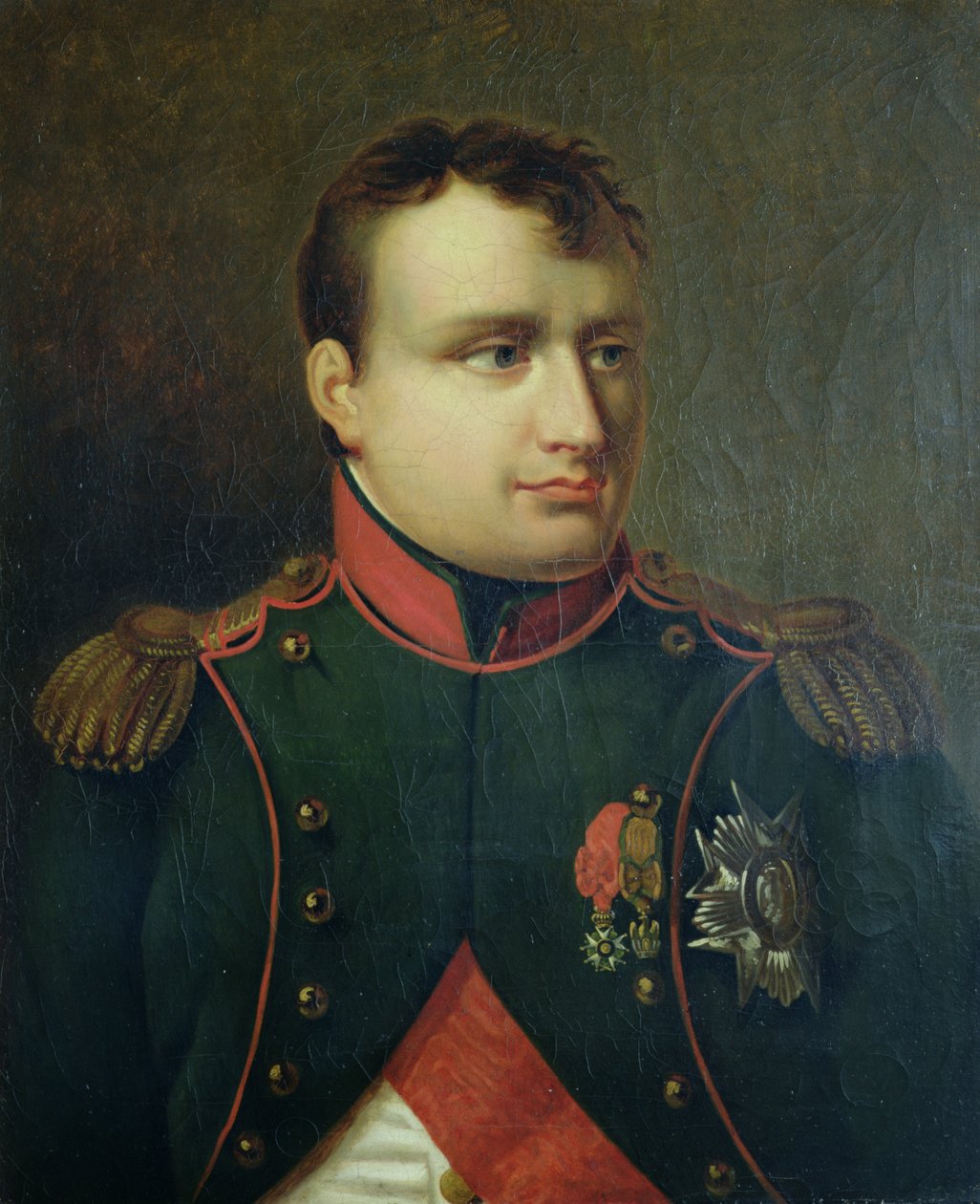 Napolyon I (1769-1821) Portresi (tuval üzerine yağlı boya) by French School