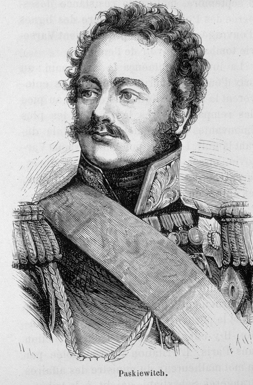 Paskiewitch (veya Paskeevich), Rus Mareşali (1782 - 1856) - Henri Martin tarafından “” L