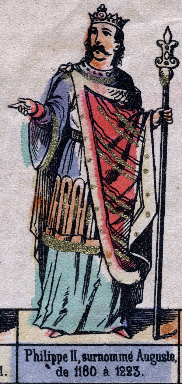 Philippe Auguste (1165-1223) (Kapetliler hanedanı) olarak bilinen Fransa Kralı II. Philip