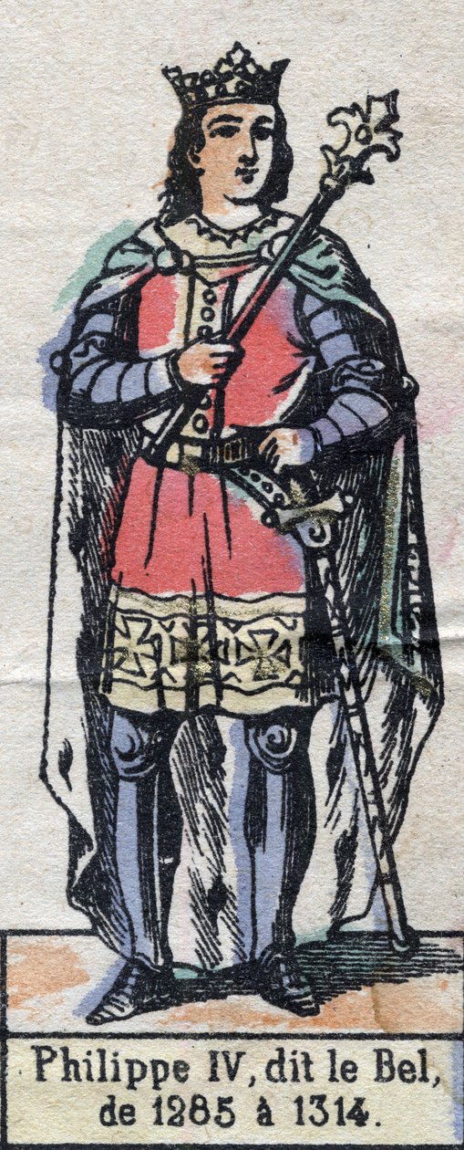 Philip the Bel (1268-1314) (Kapetliler hanedanı) olarak bilinen Fransa Kralı IV. Philip