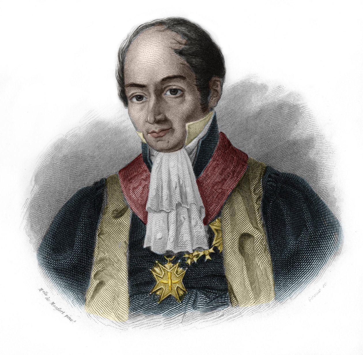 Pierre-Francois-Hercule (Pierre Francois Hercule), Serre Kontu (1776-1824), Fransız politikacı portresi. Louis de Cormenin Timon tarafından “LIBRE DES SPEAKERS”ta. 1842. Özel koleksiyon. by French School