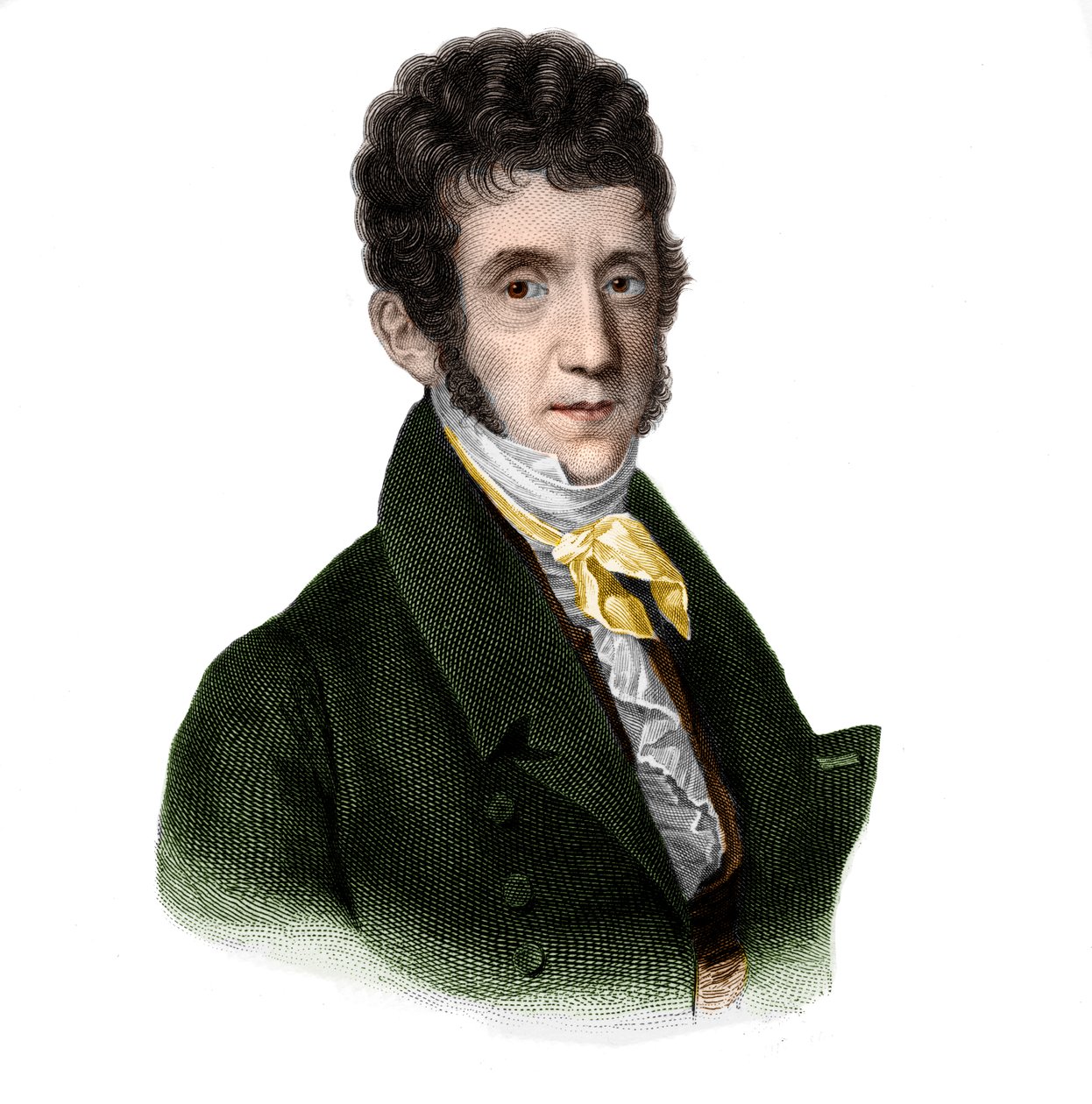Pierre Balguerie (1779-1825) şarap tüccarı portresi. by French School