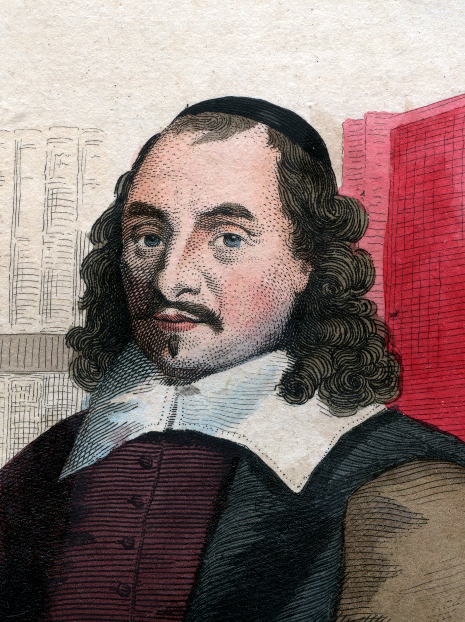Pierre Corneille (1606-1684), Fransız oyun yazarı portresi. by French School