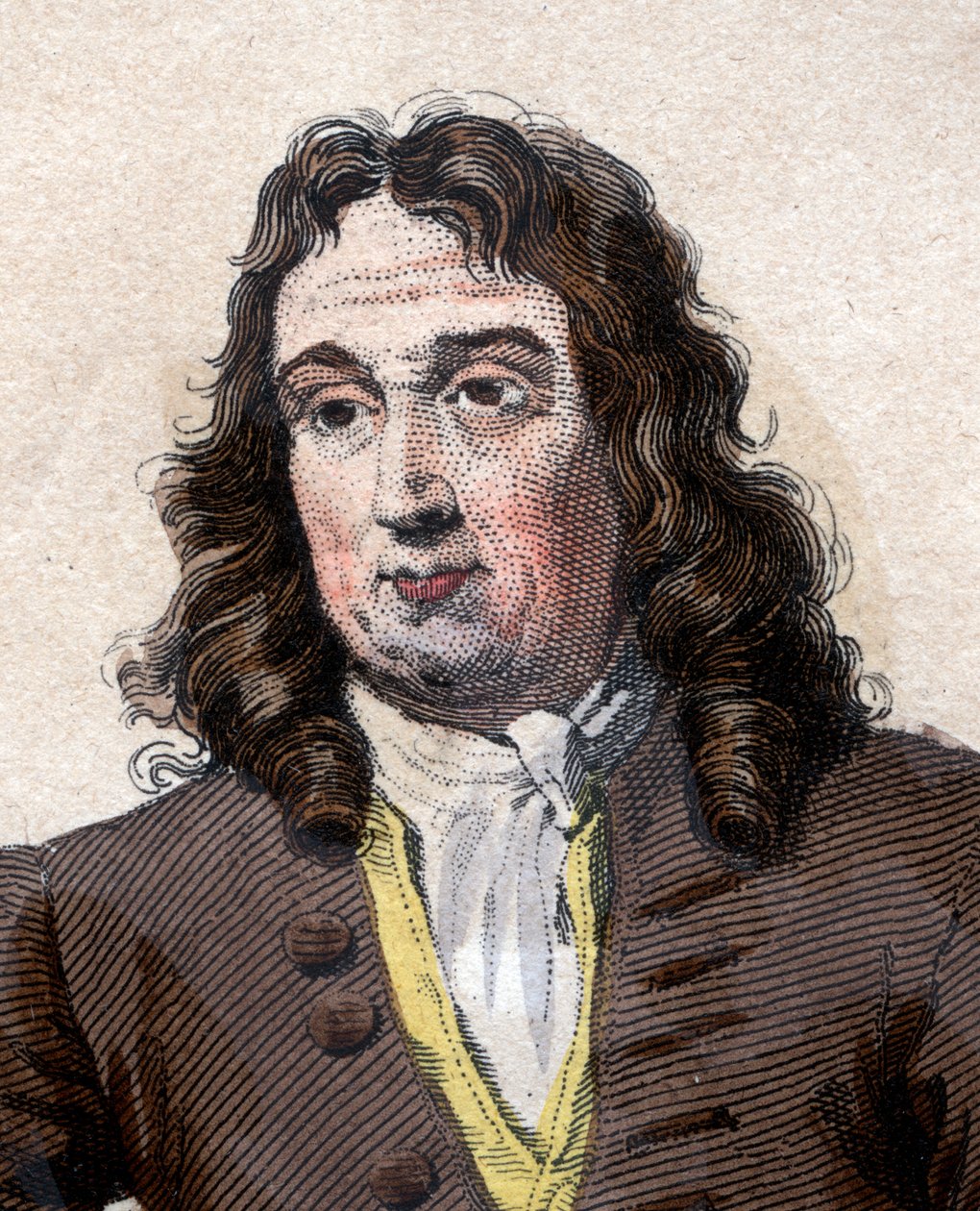 Pierre Puget (1620-1694), Fransız ressam, heykeltıraş, mimar ve mühendis portresi. by French School