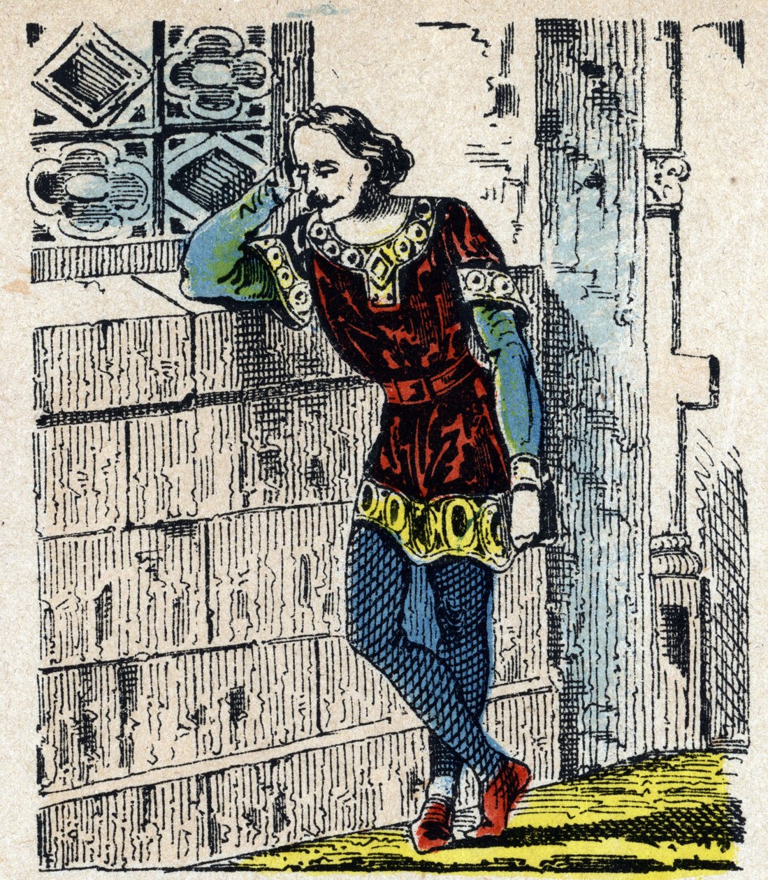 Aşağı Lotharingie Prensi Charles'ın (Lorraine'li I. Charles) (953-991) portresi, 991'de Orleans'ta bulunur (Charles, Aşağı Lorraine Dükü, kısa bir süre sonra Orleans'ta Hugh Capet tarafından hapsedildi, kısa bir süre sonra burada öldü,  by French School