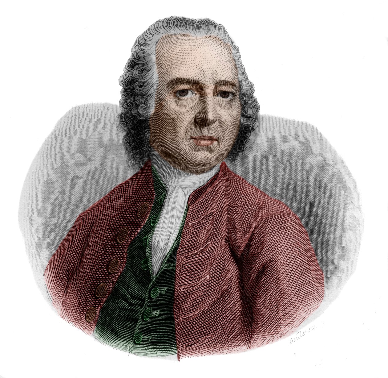 Valentin Jamerey-Duval (1695-1775), Fransız kütüphaneci ve sekreter portresi. by French School