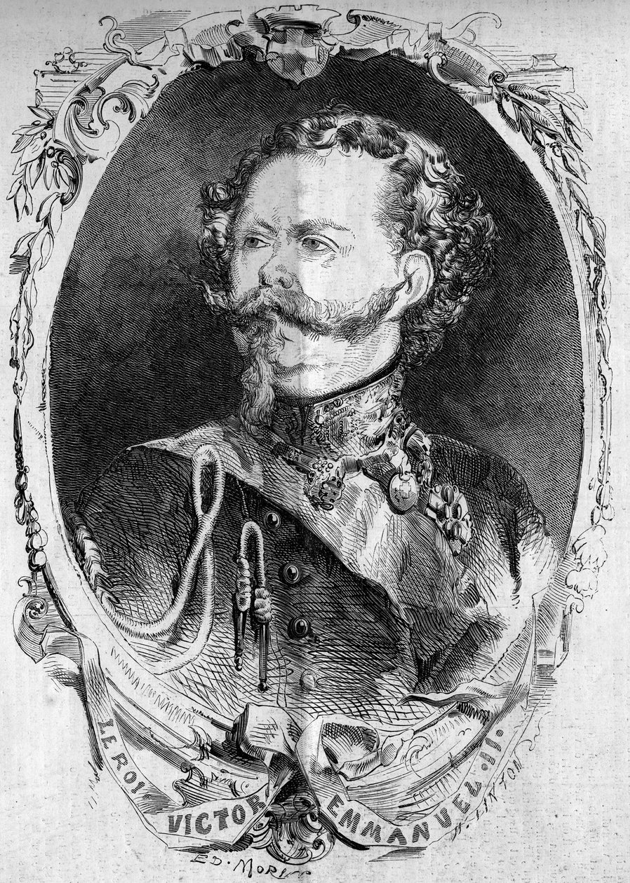 Victor Emmanuel II (Vittorio Emanuele) (Victor-Emmanuel) (1820-1878), Sardunya Kralı ve gelecekteki İtalya Kralı