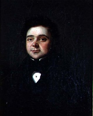Bir Beyefendinin Portresi, c.1835 (tuval üzerine yağlı boya) by French School