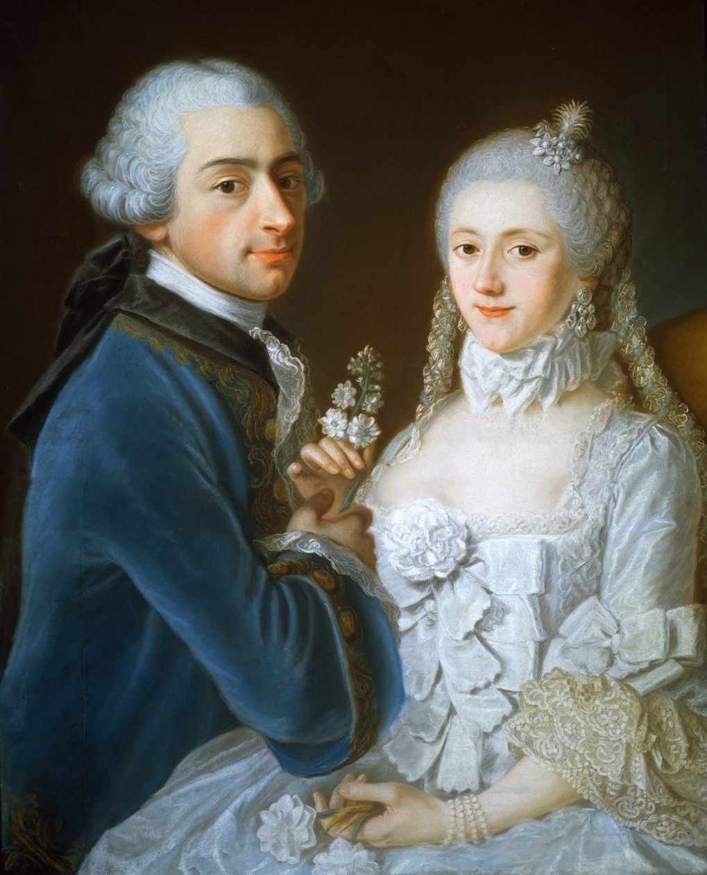 Evli Bir Çiftin Portresi, 1752 by French School