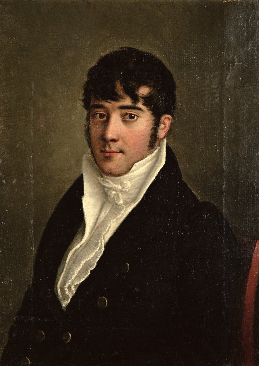 Oturan Bir Beyefendinin Portresi, 1825 dolayları by French School