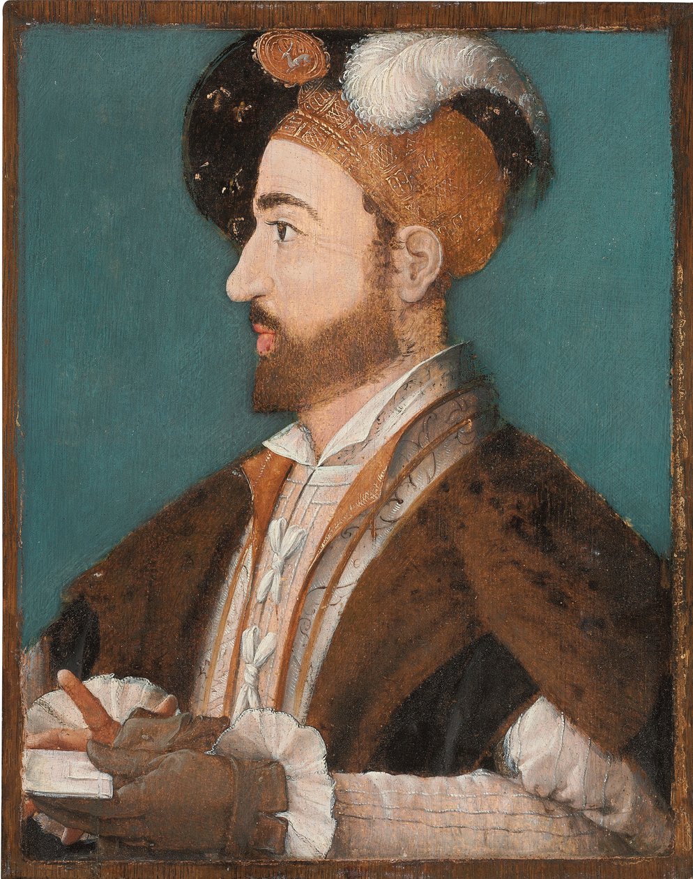 Geleneksel olarak Kastilya Kralı I. Philip olarak tanımlanan bir asilzade portresi, c.1630 by French School