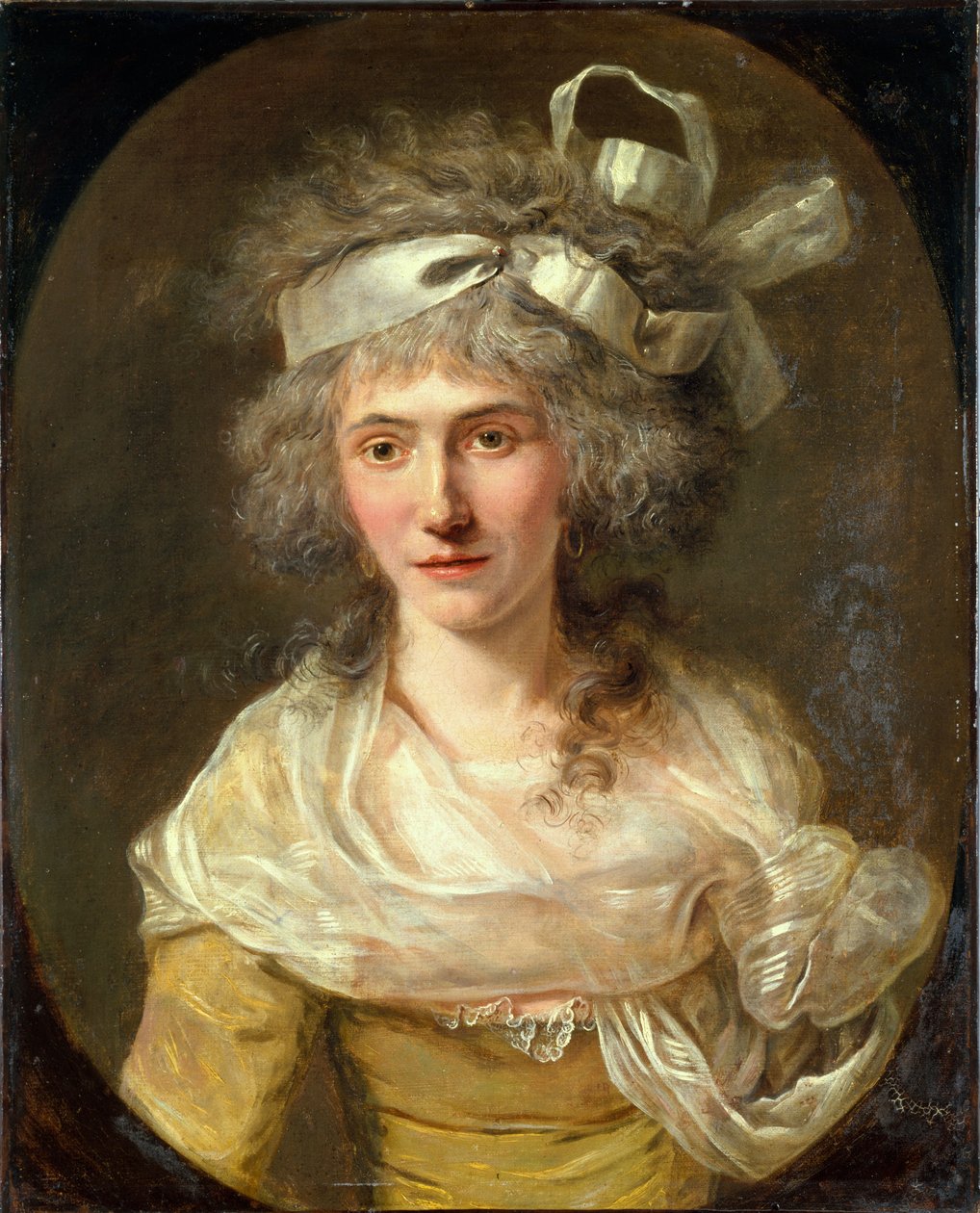 Bir kadın portresi, 1785 dolayları (tuval üzerine yağlıboya) by French School