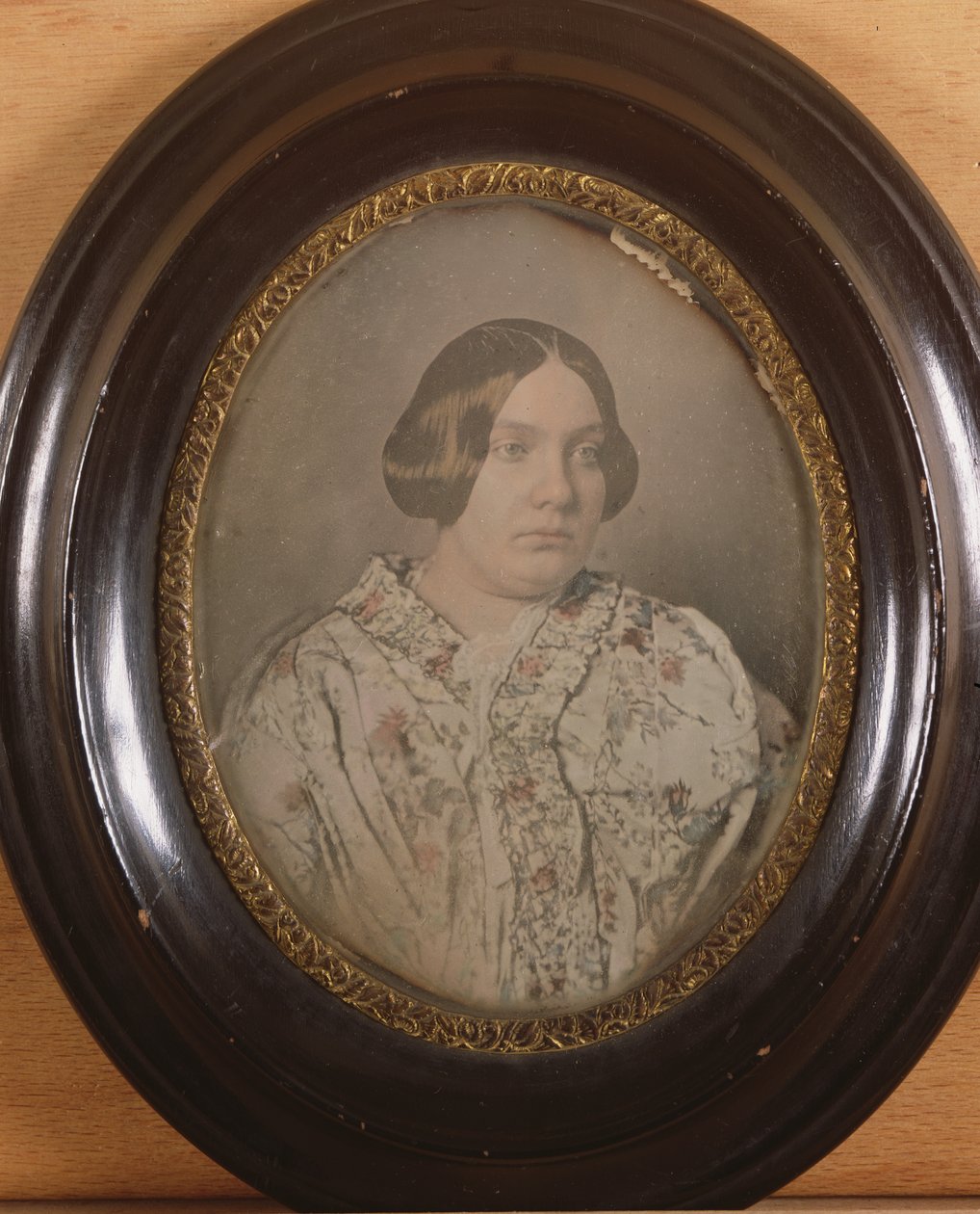 Bilinmeyen bir kadının portresi, 1850 (renkli dagerreyotipi) by French School