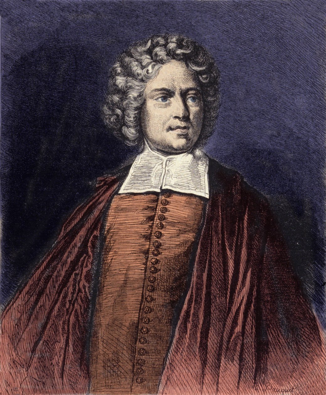 Saint-Pierre Başrahipinin Portresi (Charles-Irenee Castel de Saint-Pierre) by French School